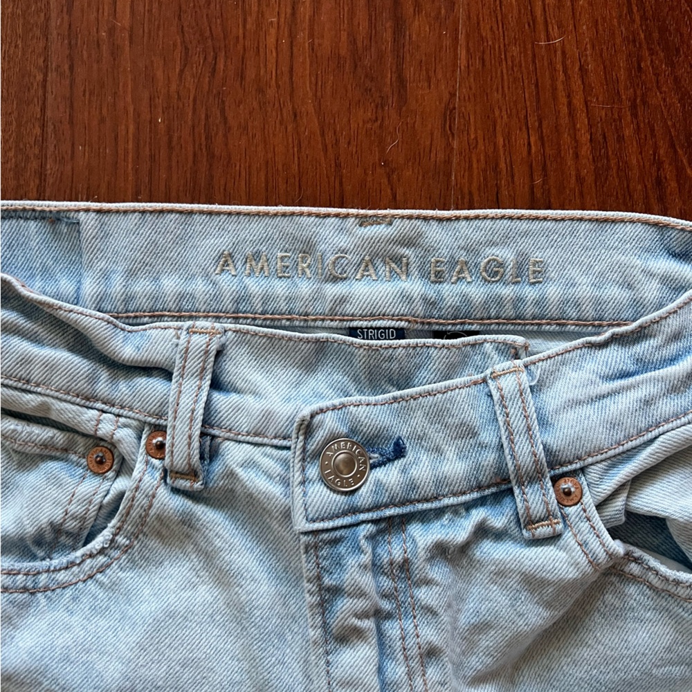 American Eagle Strigid Highest Waste Crossover Baggy Straight Jean - Picture 2 of 6